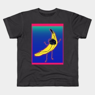 Neon Angry Banana Kids T-Shirt